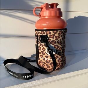 HydroJug Coral with Leopard Sleeve